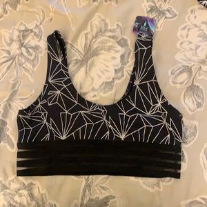 Reflective sporty rave top